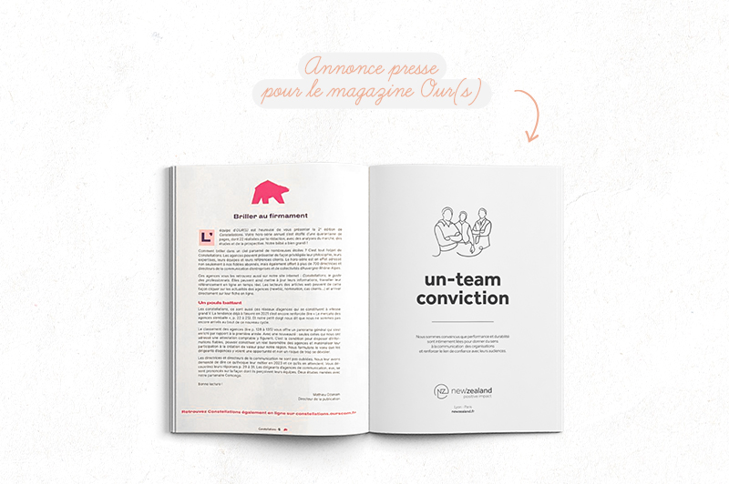 Annonce presse pour le magazine Our(s)
