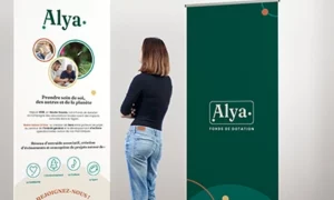 visuel de kakemono pour alya, fond de dotation